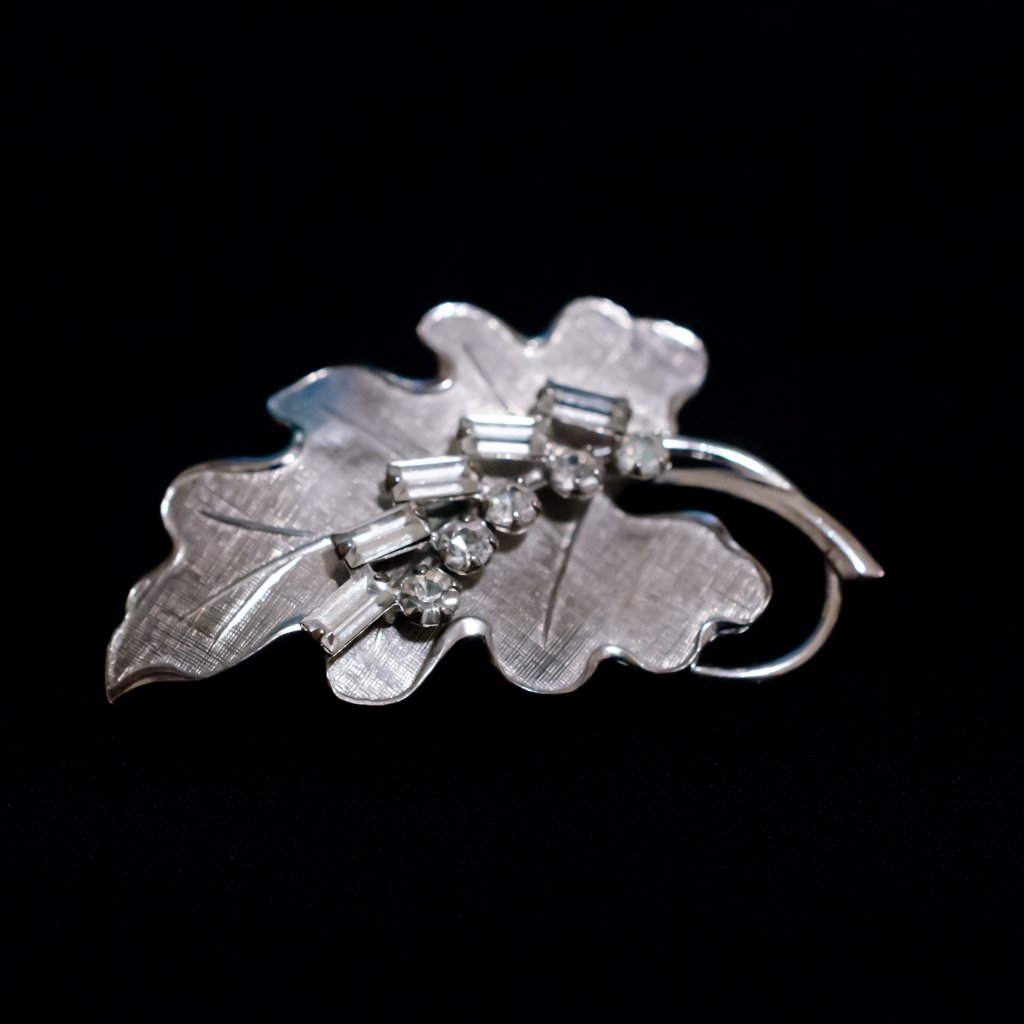 Carl Art Vintage Sterling Silver Leaf Brooch